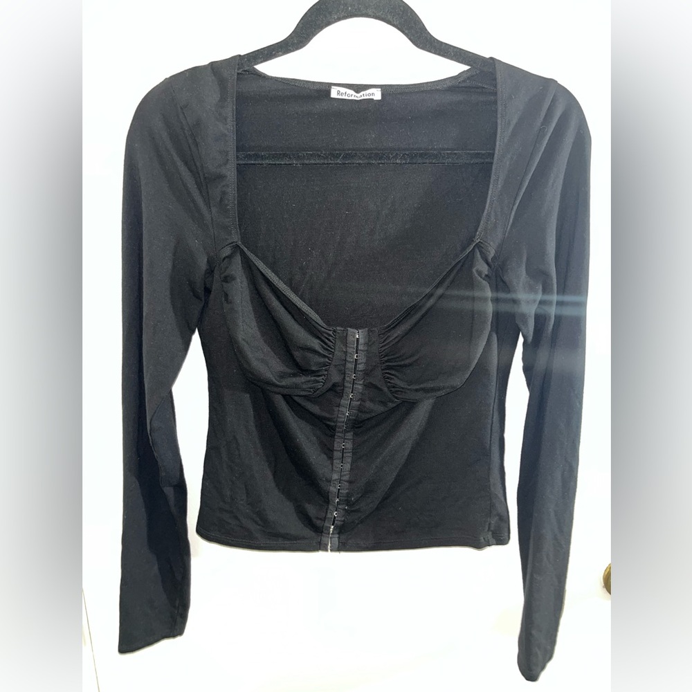 Reformation Front Clasp Blouse - Picture 6 of 10
